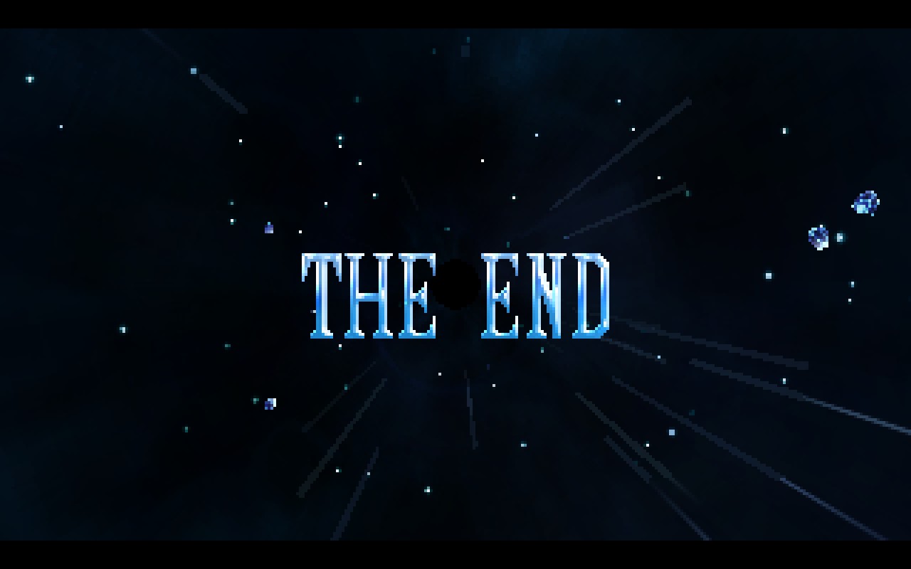 The end screen