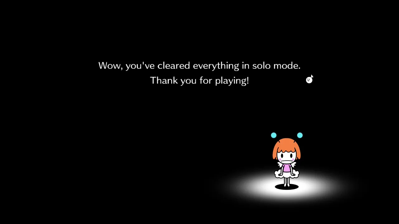 Completed solo mode