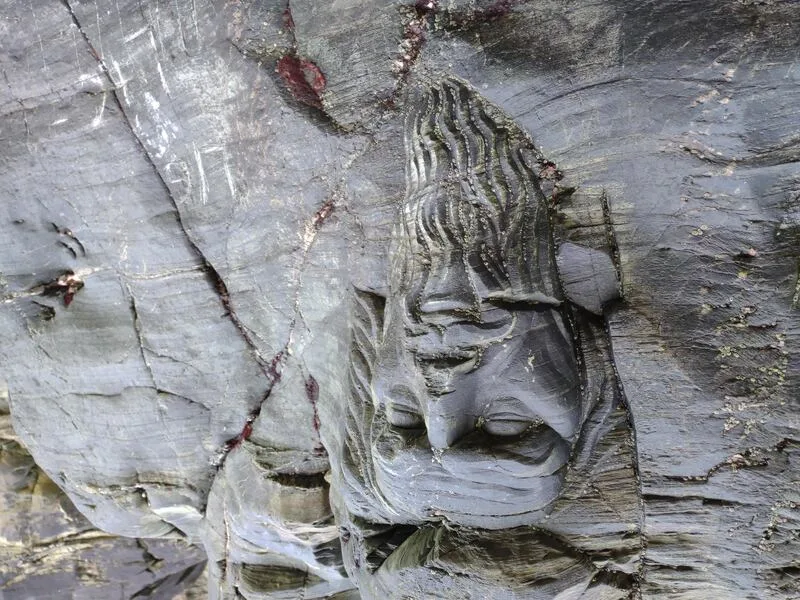 Merlin carving