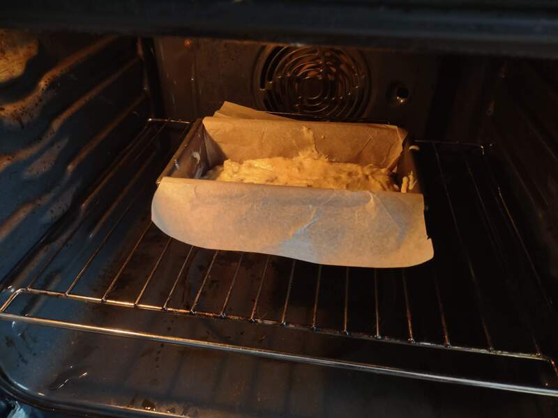 In oven