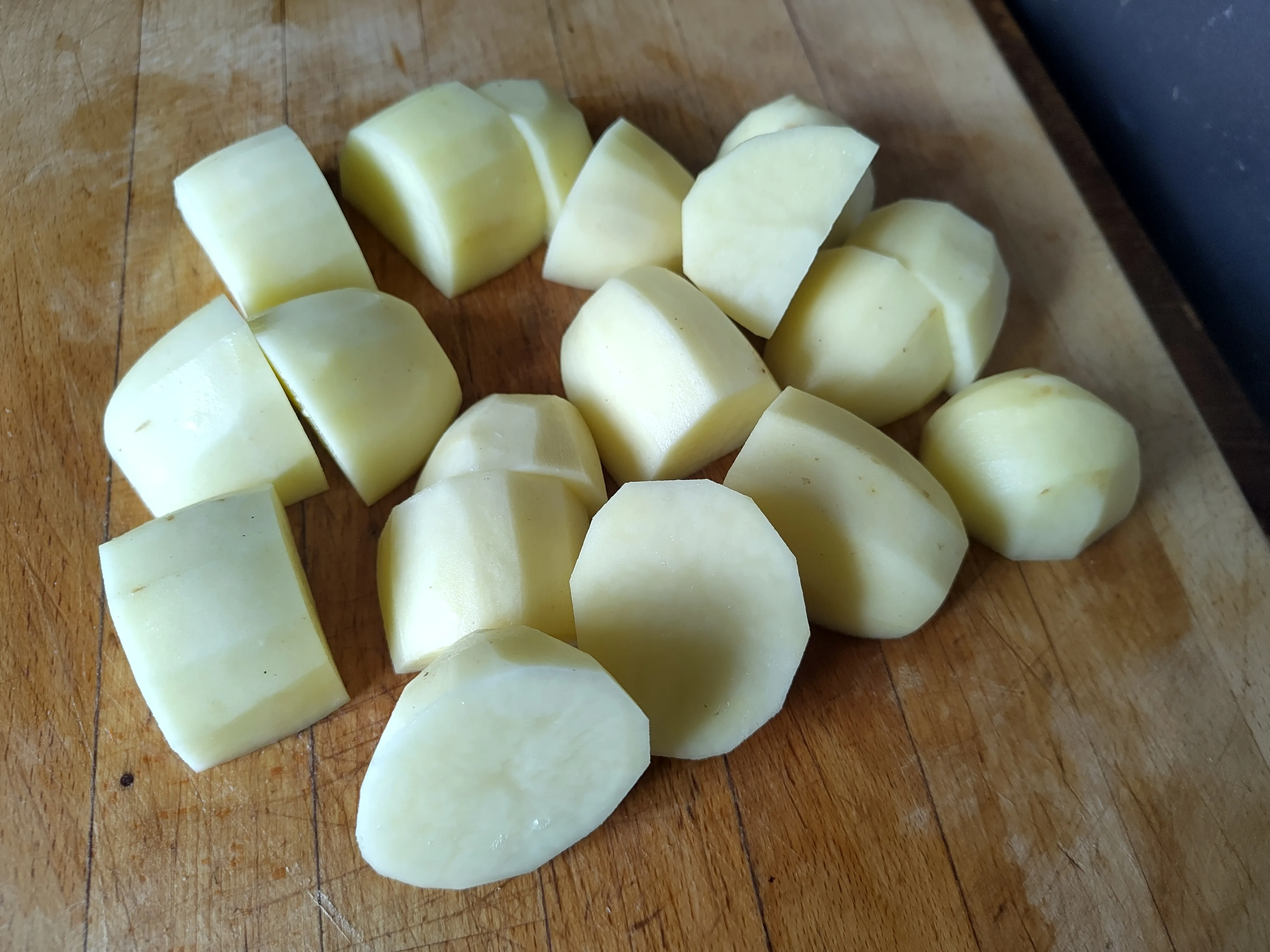 Chopped potatoes