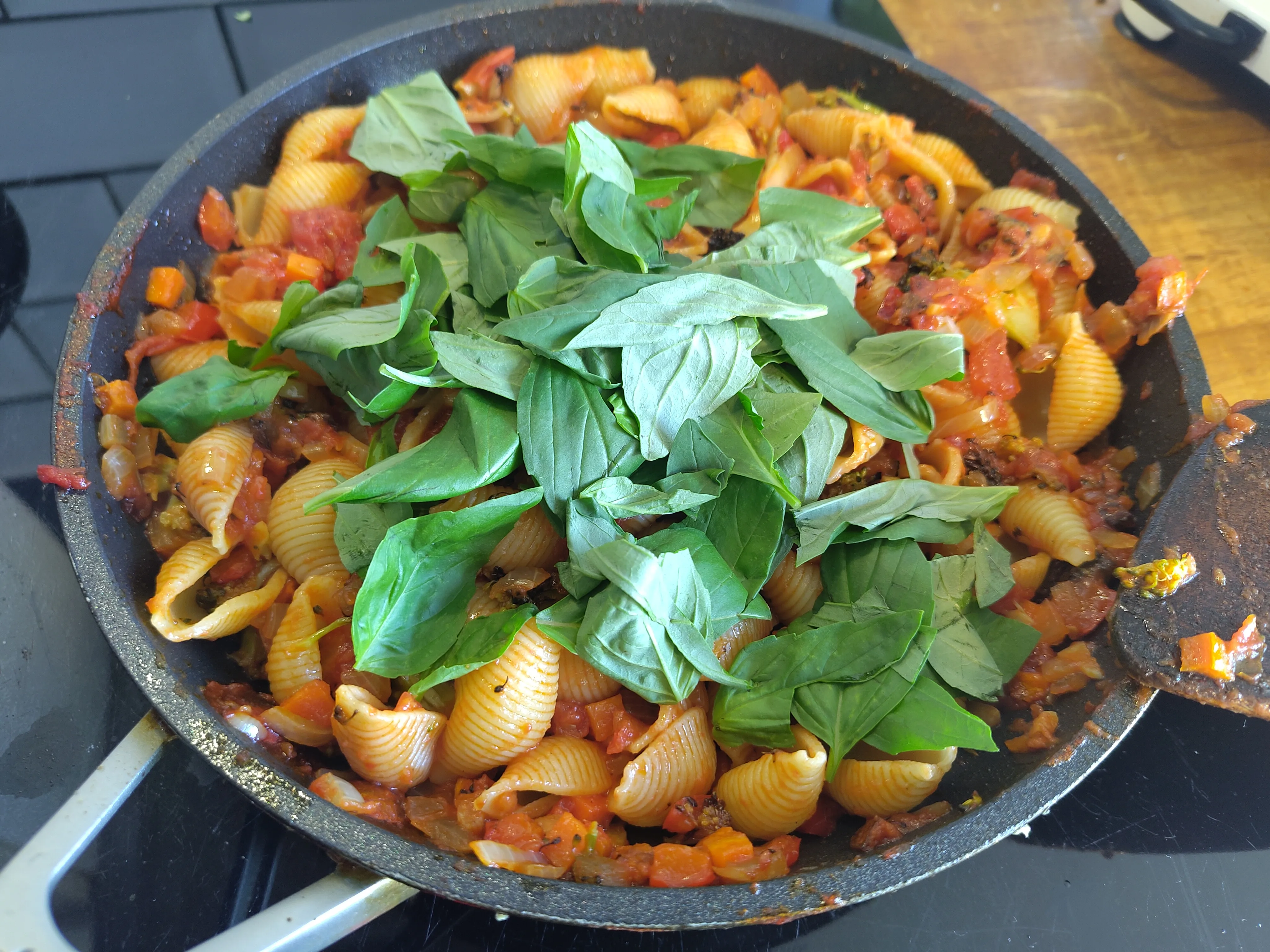 Add the basil