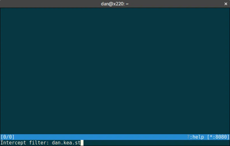 mitmproxy add intercept