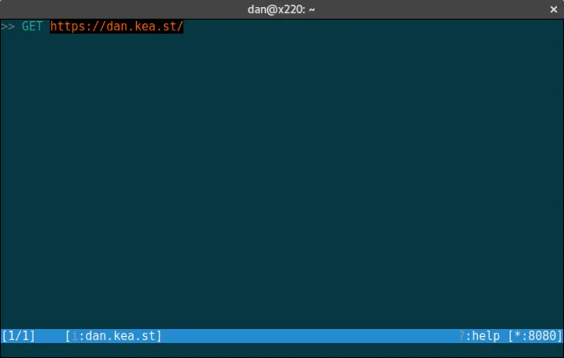 mitmproxy intercepted request